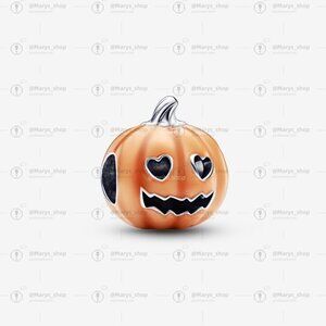 Pandora Glow-in-the-dark Spooky Pumpkin Charm|Pendant